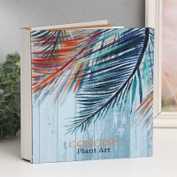 Фотоальбом на 100 фото 10х15 см "Пальмовые листья на белых дощечках" 22х4х23 см Фотоальбом на 100 фото 10х15 см "Пальмовые листья на белых дощечках" 22х4х23 см