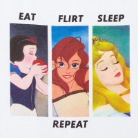 Футболка &laquo;Repeat&raquo; Принцессы oversize, цвет белый