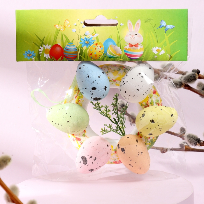 Декоративная пасхальная подвеска &laquo;Яйца&raquo; 12 &times; 12 &times; 3 см