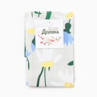 Полотенце кухонные Доляна "Цвети" 28х46 см, рогожка, 100% хл, 160г/м2