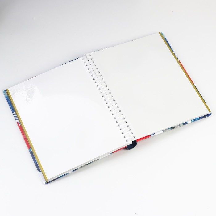 Фотоальбом 30 магнитных листов (60стр) "Красные цветы" 23х28 см