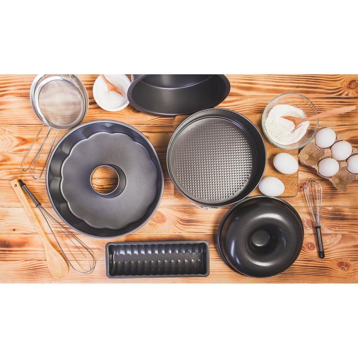 Форма для выпечки &laquo;Жаклин. Рулет&raquo;, 26&times;9&times;3,5 см, антипригарное покрытие, цвет чёрный