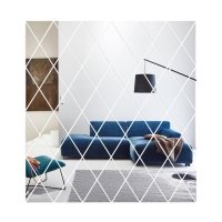 Наклейки интерьерные "Ромбы", зеркальные, декор настенный, панно 100 х 100 см, 58 эл Наклейки интерьерные "Ромбы", зеркальные, декор настенный, панно 100 х 100 см, 58 эл