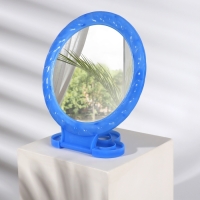 Зеркало настольное - подвесное &laquo;Круг&raquo;, с рамкой под фотографию, d зеркальной поверхности 12,5 см, цвет МИКС