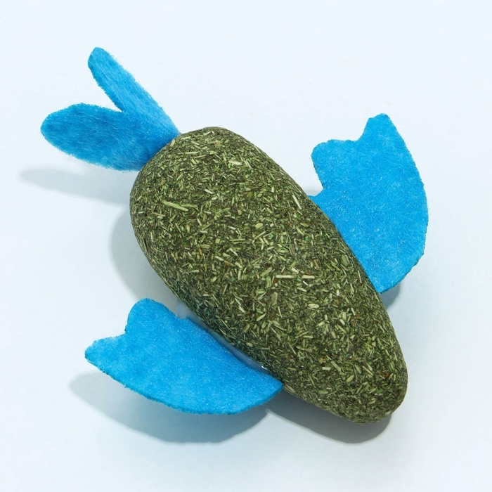 Игрушка для кошек &laquo;Рыба&raquo; из кошачьей мяты, 8 х 2.5 см