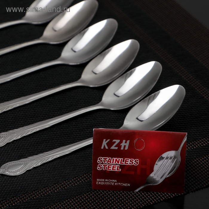 Ложки чайные &laquo;Камея&raquo;, длина 14 см, 12 шт