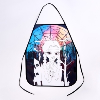 Хэллоуин. Фартук детский для творчества под роспись &laquo;Девочка с косичками&raquo;