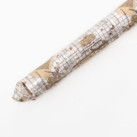 Бумага силиконизированная &laquo;Снежинки&raquo;, серебряные, для выпечки, 0,38 х 5 м