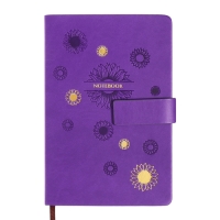 Ежедневник недатированный, А5, 140л, клетка, обл.кожзам, с хлястиком, Цветы, фиолетовый Ежедневник недатированный, А5, 140л, клетка, обл.кожзам, с хлястиком, Цветы, фиолетовый