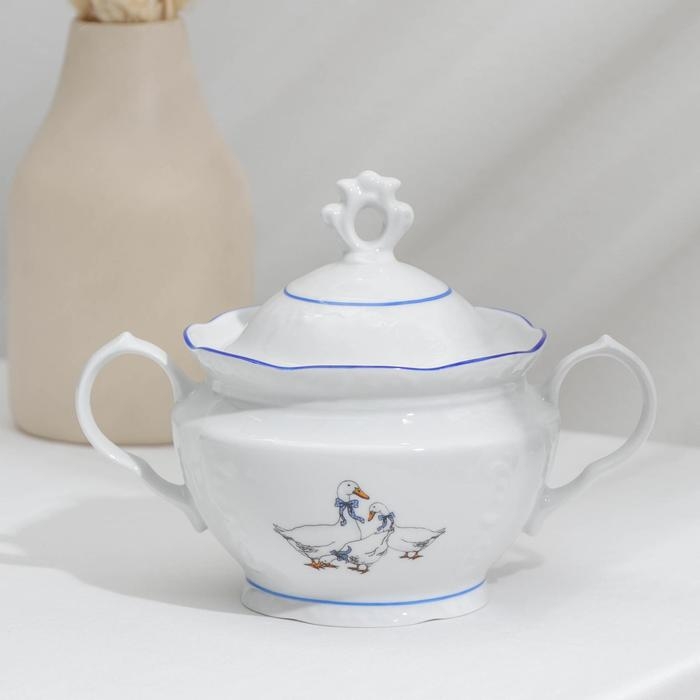 Сервиз фарфоровый чайный «Гуси», 14 предметов Сервиз фарфоровый чайный «Гуси», 14 предметов