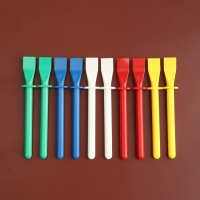 Лопаточки для нанесения клея на кожу, пластиковые, 11,5 &times; 1,15 см, 10 шт, цвет МИКС
