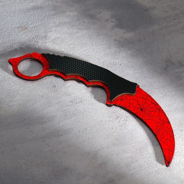 Сувенирное оружие из дерева &laquo;Керамбит, паутина&raquo;