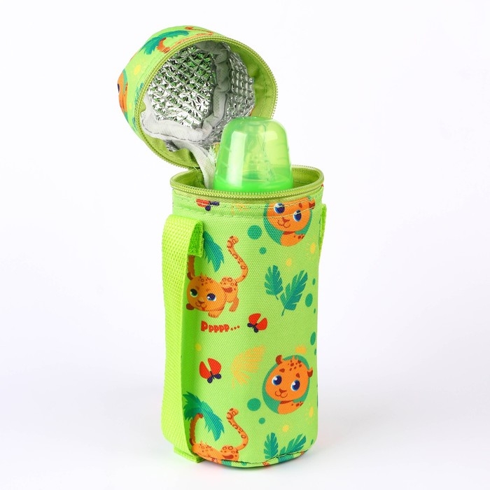 Термо-чехол для бутылочки &laquo;ТРЕНД. Леопард&raquo;, форма тубус