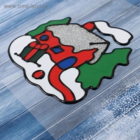 Наклейка на стекло "Домик мерцающий" 14х13 см Наклейка на стекло "Домик мерцающий" 14х13 см