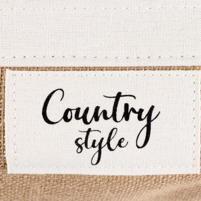 Корзина стеллажная с ручками "Кантри", 320 х 220 х 100 мм, бежевый