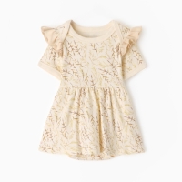 Боди-платье с шапочкой детское MINAKU "Nature", цвет бежевый, рост 86-92 см Боди-платье с шапочкой детское MINAKU "Nature", цвет бежевый, рост 86-92 см