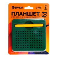 Планшет магнитный для рисования, 96 отверстий, зелёный