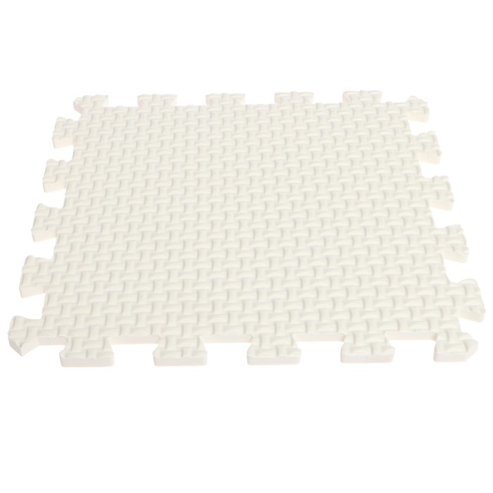 Мягкий пол универсальный, 33 &times; 33 см, цвет белый