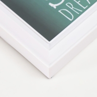 Фоторамка пластик на 5 фото 10х10, 10х15 см "И" белая 44х35 см Фоторамка пластик на 5 фото 10х10, 10х15 см "И" белая 44х35 см