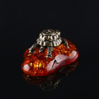 Сувенир "Черепашка Инь-Янь", большая, латунь, янтарная смола, 1,2х1,7х2,2 см Сувенир "Черепашка Инь-Янь", большая, латунь, янтарная смола, 1,2х1,7х2,2 см