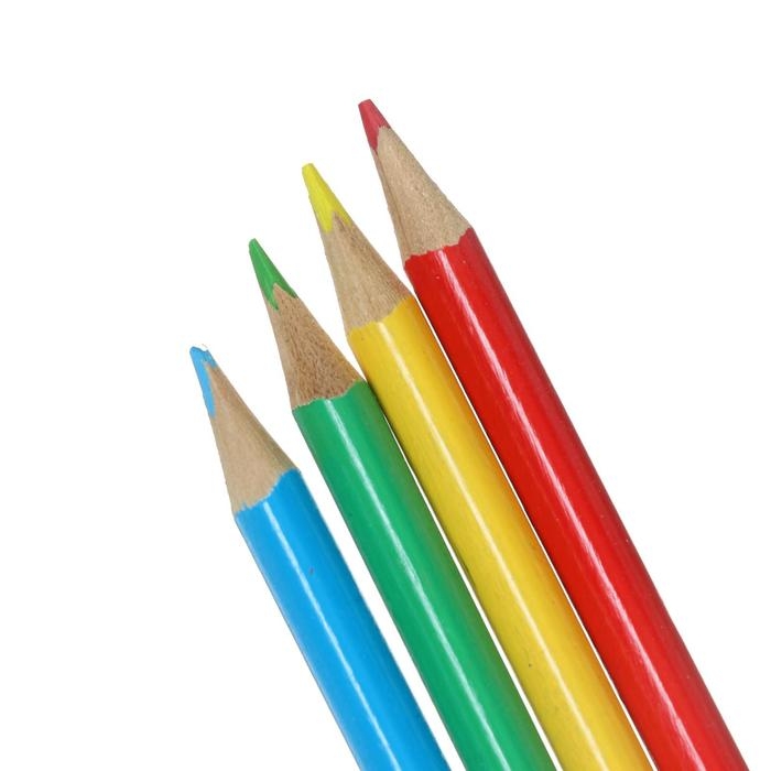 Карандаши 24 цвета, корпус деревянный, треугольный, в картонной коробке Карандаши 24 цвета, корпус деревянный, треугольный, в картонной коробке