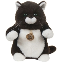 Мягкая игрушка &laquo;Кот толстый&raquo;, цвет горький шоколад, 20 см