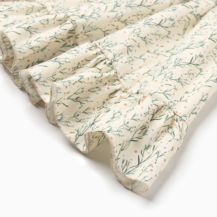 Сарафан для девочки MINAKU &laquo;Ромашки&raquo;, цвет молочный, рост 128 см