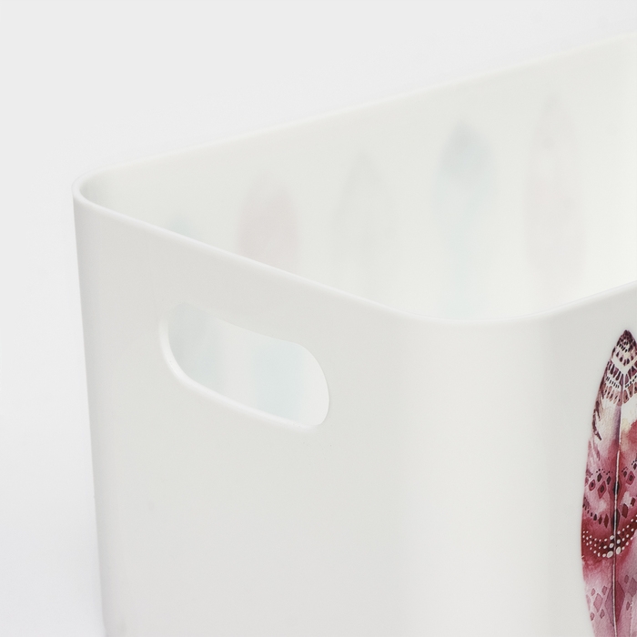 Корзина для хранения Serenity, 2,3 л, 23&times;15&times;12 см, цвет снежно-белый