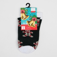 Носки детские &laquo;Печеньки&raquo; цвет тёмно-зелёный, размер 22-24