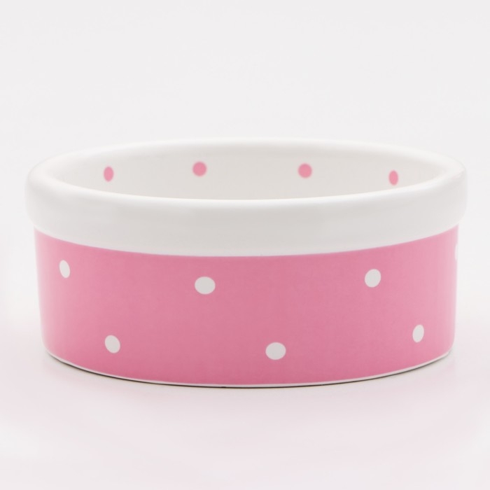 Миска керамическая Миска керамическая "Princess" 100 мл малая 8,5 х 3,5 см, розовая