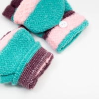 Варежки-митенки детские MINAKU, 14 см, цв.зеленый Варежки-митенки детские MINAKU, 14 см, цв.зеленый