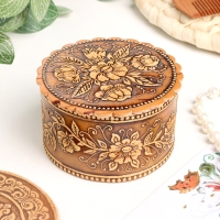 Шкатулка "Ромашки", 80 х 40 мм, береста Шкатулка "Ромашки", 80 х 40 мм, береста