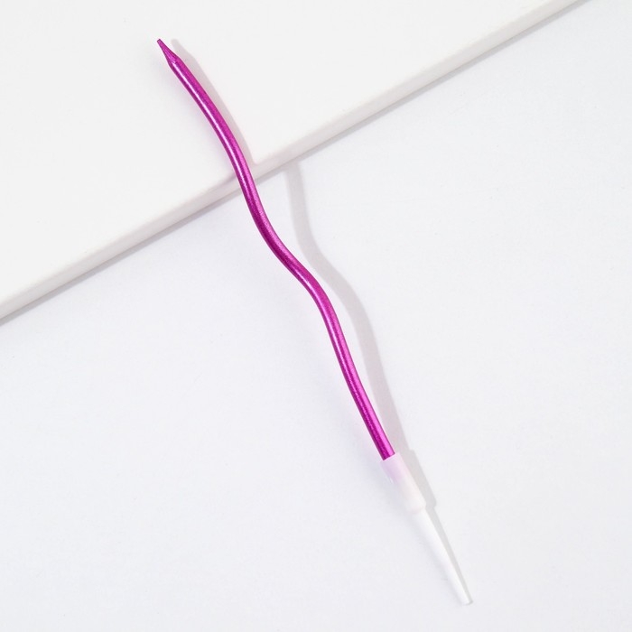 Свечи для торта &laquo;Для твоего праздника&raquo;, фиолетовые, 10 шт., 15 х 0,5 см