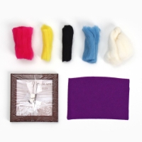 Валяние из шерсти. Объёмная картина &laquo;Волшебство единорога&raquo;, 10 х 10 см