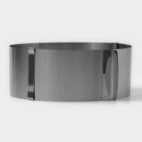 Форма для выкладки и выпечки с регулировкой размера Доляна, d=16-20 см, цвет серебристый Форма для выкладки и выпечки с регулировкой размера Доляна, d=16-20 см, цвет серебристый