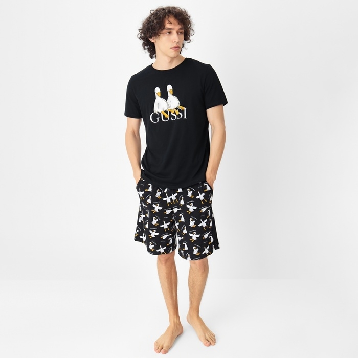 Пижама мужская (футболка и шорты) KAFTAN Gussi, р-р 48 Пижама мужская (футболка и шорты) KAFTAN Gussi, р-р 48