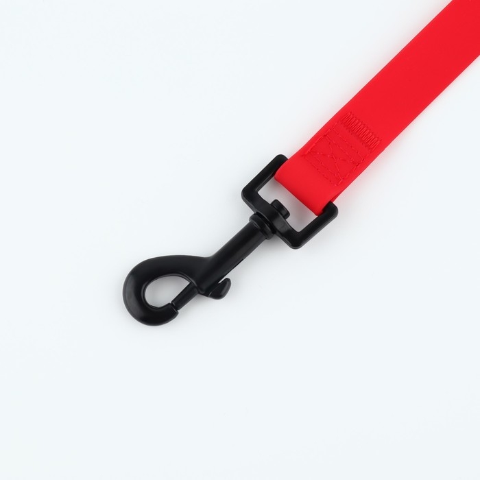 Поводок биотановый 2 м х 20 мм, красный Поводок биотановый 2 м х 20 мм, красный