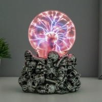 Плазменный шар "Адский огонь" серый 13х13х17 см RISALUX Плазменный шар "Адский огонь" серый 13х13х17 см RISALUX