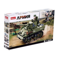 Конструктор Армия ВОВ &laquo;Танк М3 Стюарт&raquo;, 344 детали