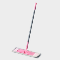 Швабра для мытья пола плоская с телескопической ручкой Raccoon, 40&times;14&times;90(120) см, микрофибра