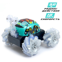 Перевёртыш радиоуправляемый «Скорость», работает от батареек, 27 MHz, световые эффекты, МИКС Перевёртыш радиоуправляемый «Скорость», работает от батареек, 27 MHz, световые эффекты, МИКС