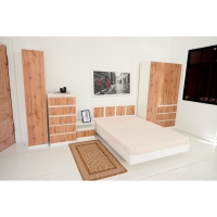 Тумба прикроватная Парус, 500х400х430, Белый/ Вотан