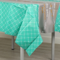 Скатерть «Квадратики», 137 × 183 см., цвет зелёный Скатерть «Квадратики», 137 × 183 см., цвет зелёный