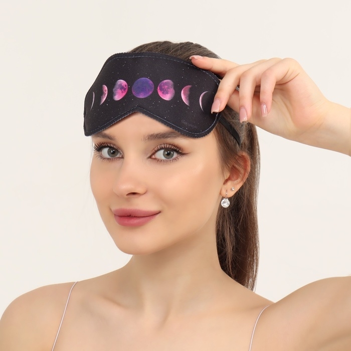 Маска для сна &laquo;Галактика&raquo;, 19 &times; 8,5 см, резинка одинарная, рисунок МИКС