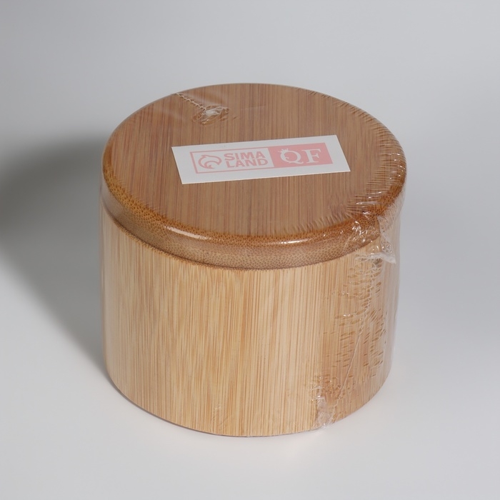 Органайзер для хранения &laquo;BAMBOO&raquo;, с раздвижной крышкой, d 9 &times; 7 см, цвет коричневый