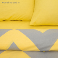 Постельное бельё Этель евро &laquo;Жёлтый Шеврон&raquo; 200х217, 240*220, 70х70-2 шт