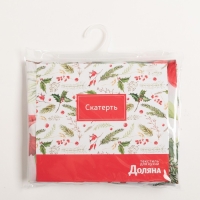 Скатерть Доляна &laquo;Украшение к празднику&raquo; 145*300 +/- 2 см, 100% п/э