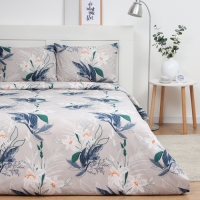 Постельное бельё Экономь и Я дуэт Ice petal 143*215см-2шт,215*220см,50*70см-2шт, полисатин,80г/м² Постельное бельё Экономь и Я дуэт Ice petal 143*215см-2шт,215*220см,50*70см-2шт, полисатин,80г/м²