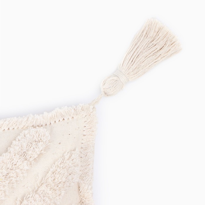 Наволочка декоративная &laquo;Этель&raquo; Бохо, 30х50 см, цвет молочный, 100% хлопок