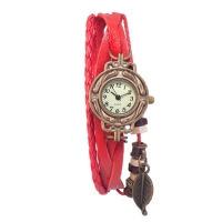Часы наручные женские кварцевые "Элиос", дискретный ход, ремешок 19.5 см, d-2.5 см, красные Часы наручные женские кварцевые "Элиос", дискретный ход, ремешок 19.5 см, d-2.5 см, красные